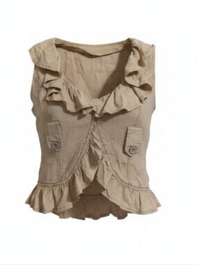 Wet Seal Vintage Vest Blouse